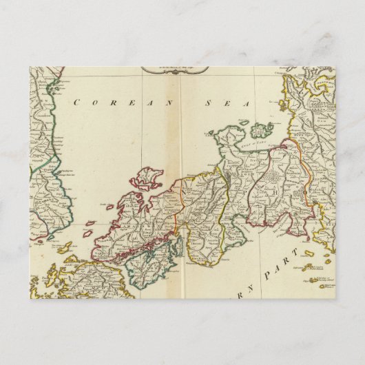 日本、韓国 ポストカード (正面)