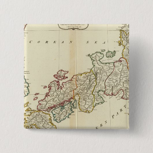 日本、韓国 缶バッジ (正面)