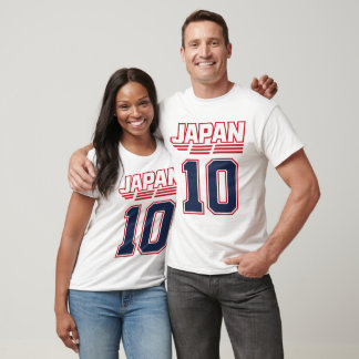 日本 10 サッカー ファン Tシャツ | 日本代表 フットボール 熱狂的応援グッズ