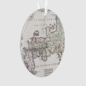 日本| 1769年の旧式な地図 オーナメント (正面)