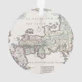 日本| 1769年の旧式な地図 オーナメント (裏面)