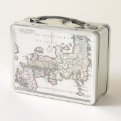 日本| 1769年の旧式な地図 メタルランチボックス (裏面)