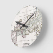 日本| 1769年の旧式な地図 ラウンド壁時計 (傾斜)