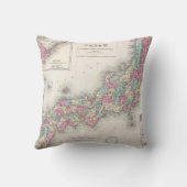 日本(1855年)のヴィンテージの地図 クッション (裏面)