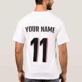 日本 2026 オリジナル サッカー ファンTシャツ Tシャツ (裏面)