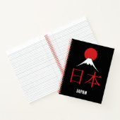 日本 Japan – 赤い太陽と富士山 ノート (内部)