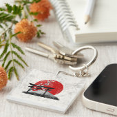 日本ID153の国旗と記号 キーホルダー (正面右)