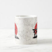 日本ID153の国旗と記号 コーヒーマグカップ (中央)