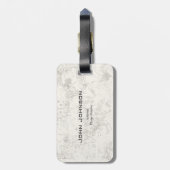 日本ID153の国旗と記号 ラゲッジタグ (裏面縦)