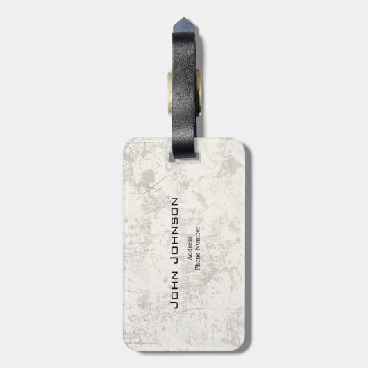 日本ID153の国旗と記号 ラゲッジタグ (裏面縦)