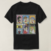 日条 – 全キャラクター Tシャツ (デザイン正面)