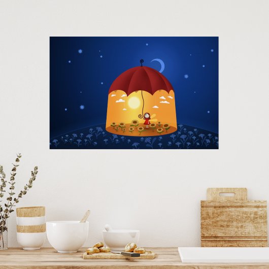 日来 ポスター (キッチン)