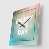 日楽しむ本 スクエア壁時計 (傾斜)