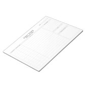 日次タスクのメモ帳 ノートパッド (アングル)