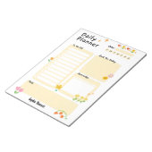 日次プランナースケジュールのリマインダーフローラ ノートパッド (アングル)