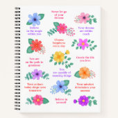 日次リマインダ前向きーやる気を起こさせる引用文 ノートブック (正面)