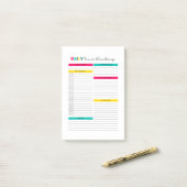 日次時間ブロックプランナー仕訳 ポストイット (デスク上)