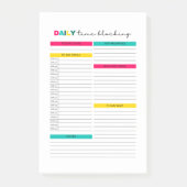 日次時間ブロックプランナー仕訳 ポストイット (正面)