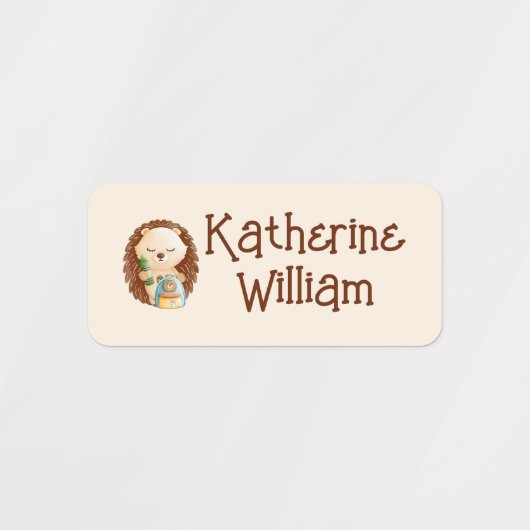 日気に学校カスタムかわいい動物の服 ラベル (デザイン1)