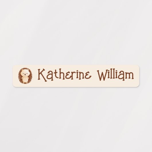 日気に学校カスタムかわいい動物 ラベル (デザイン1)