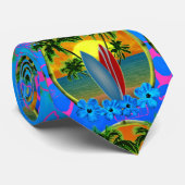 日没およびサーフボード ネクタイ (ロール)