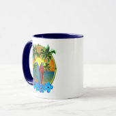 日没およびサーフボード マグカップ (正面左)