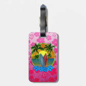 日没およびサーフボード ラゲッジタグ (裏面縦)