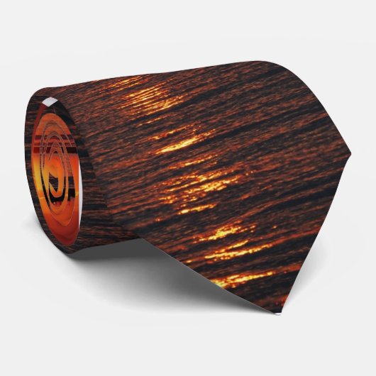 日没および海 ネクタイ (ロール)