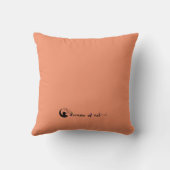 日没および虹の枕 クッション (裏面)