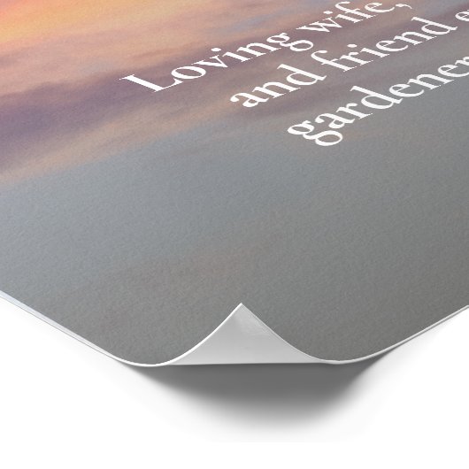 日没お祝いの写真ダウンロード葬儀 ポスター (角)