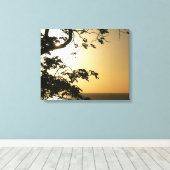 日没から木へII熱帯写真 キャンバスプリント (インサイチュ (ウッドフロア))