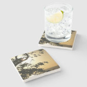 日没から木へII熱帯写真 ストーンコースター (横)