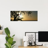 日没から木へII熱帯写真 ポスター (ホームオフィス)