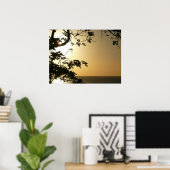 日没から木へII熱帯写真 ポスター (ホームオフィス)