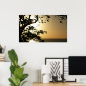 日没から木へII熱帯写真 ポスター (ホームオフィス)