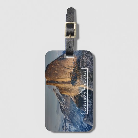 日没であなたの一流の|半分のドームを加えて下さい ラゲッジタグ (正面縦)