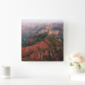 日没でおよび山Hayden帝国ポイント スクエア壁時計 (ホーム)