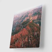 日没でおよび山Hayden帝国ポイント スクエア壁時計 (傾斜)