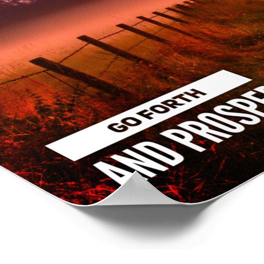 日没で前進してプロスペール引用文トレイル ポスター (角)