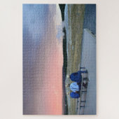 日没で忠実な老人を待つ ジグソーパズル (縦)