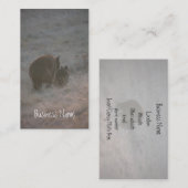 日没で歩いているくま; 昇進 名刺 (正面/裏面)