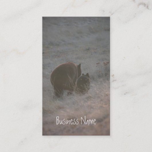 日没で歩いているくま; 昇進 名刺 (正面)