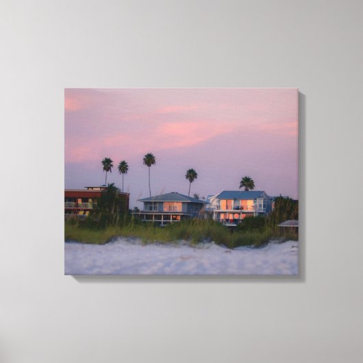 日没で歩く キャンバスプリント (正面)