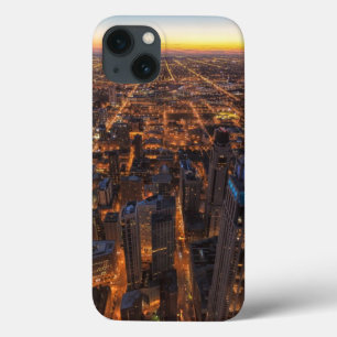 日没で都心のシカゴ iPhone 13ケース