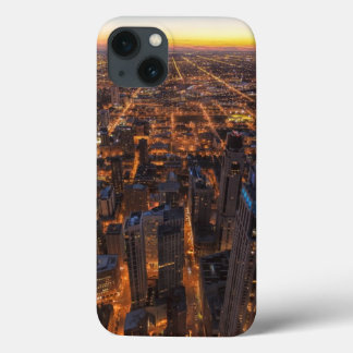 日没で都心のシカゴ iPhone 13ケース