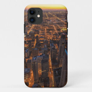 日没で都心のシカゴ iPhone 11 ケース