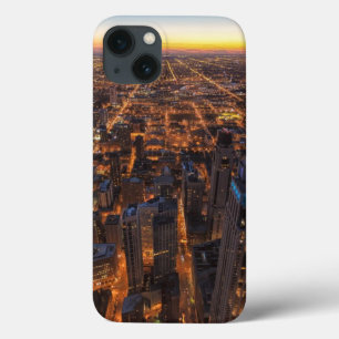 日没で都心のシカゴ iPhone 13ケース