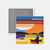 日没で釣る マグネット (正面/裏面)