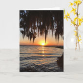 日没とスペインのこけグリーティングカード カード (黄色い花)