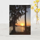 日没とスペインの苔のグリーティングカード#2 カード (黄色い花)